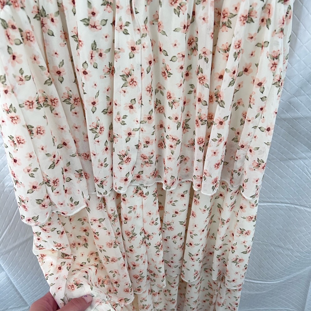 Floral Ruffle Strap Dress - Picture 4 of 7
